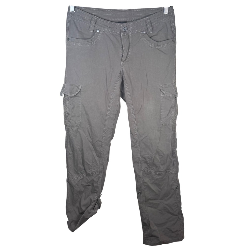 Kuhl Splash Roll Up Cargo Pants Womens 4 Reg Brown Convertible Hiking Utility